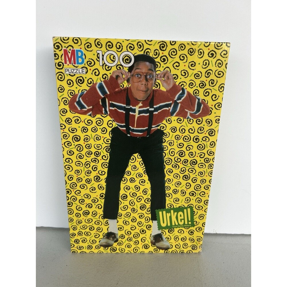 Vintage 1991 Steve Urkel Family Matters MB 100 Piece Puzzle Sealed NOS